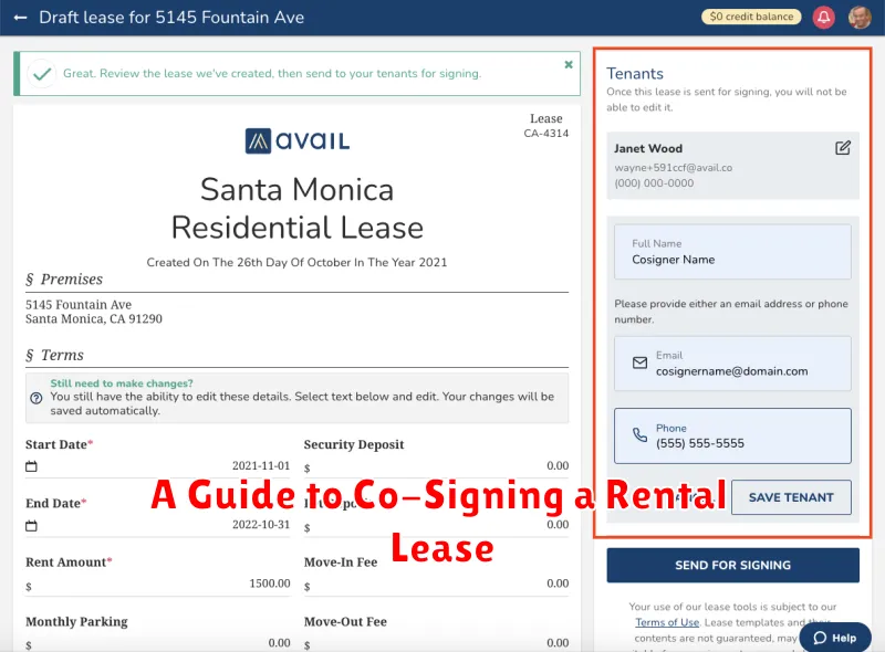 A Guide to Co-Signing a Rental Lease