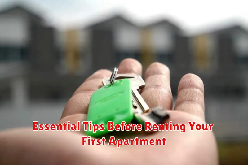 Essential Tips Before Renting Your First Apartment