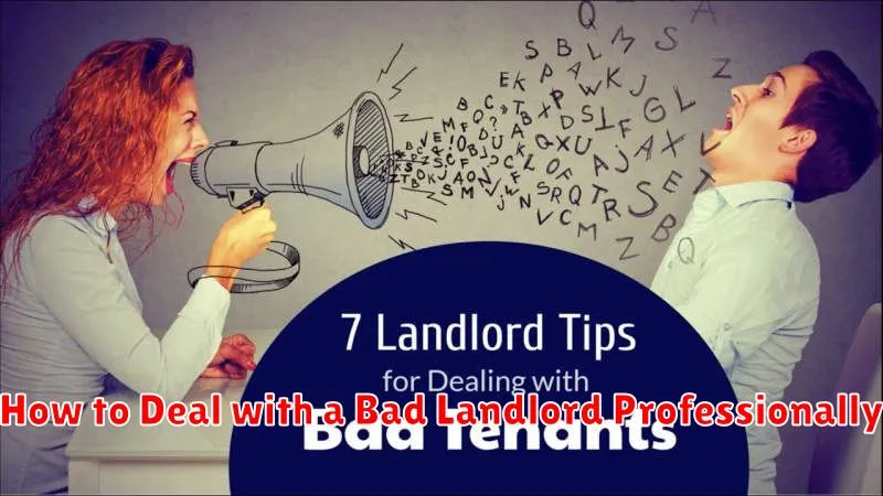 How to Deal with a Bad Landlord Professionally