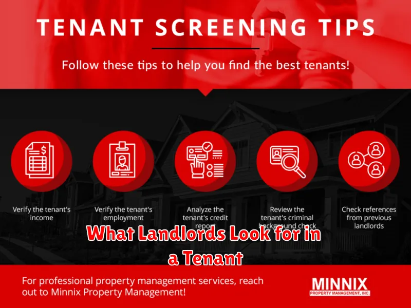 What Landlords Look for in a Tenant